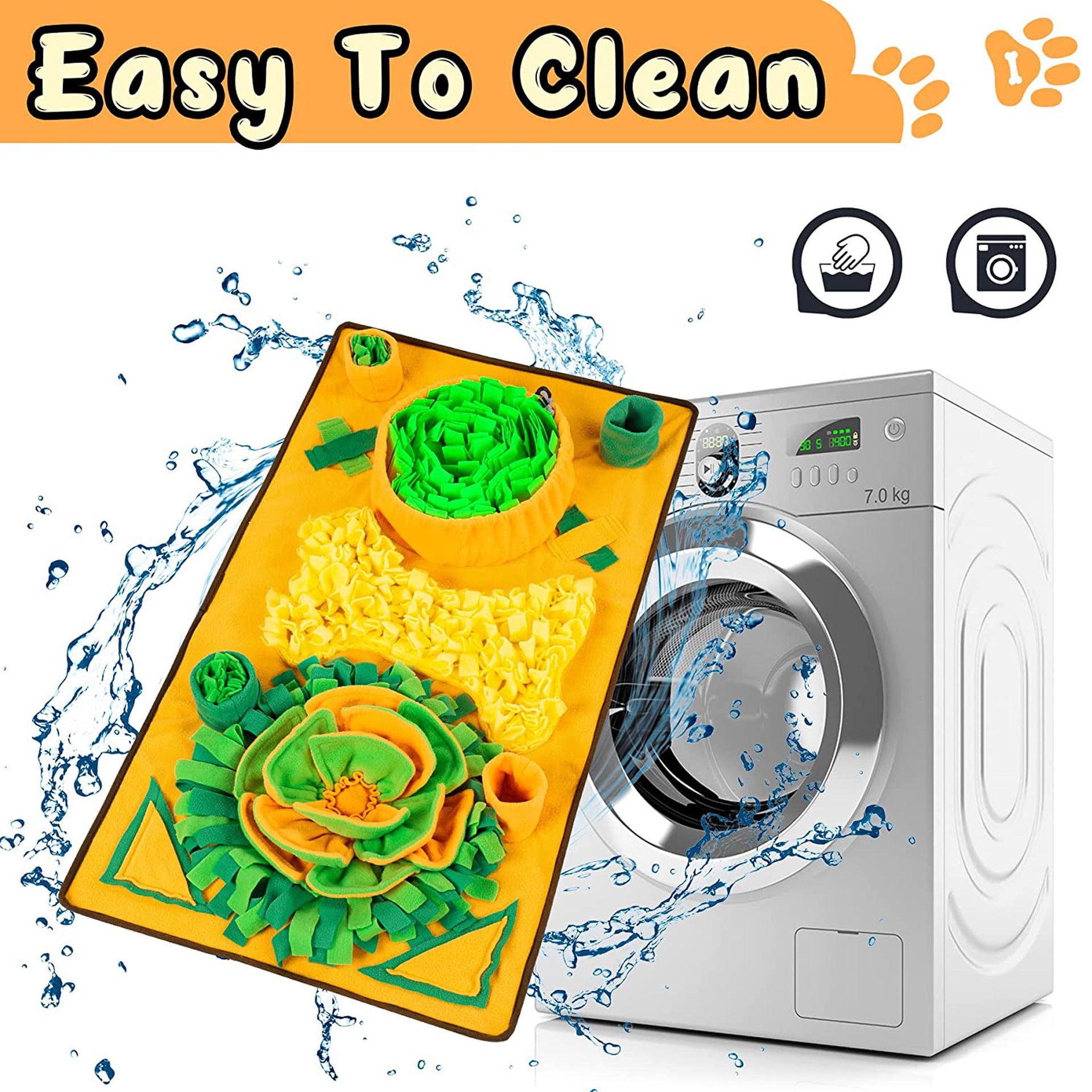 Large Snuffle Mat For Dogs Pet Interactive Training And Stress Relief Sniff Mat Feeding Mat Slow Feeder Dog Treat Mat Dog Toys